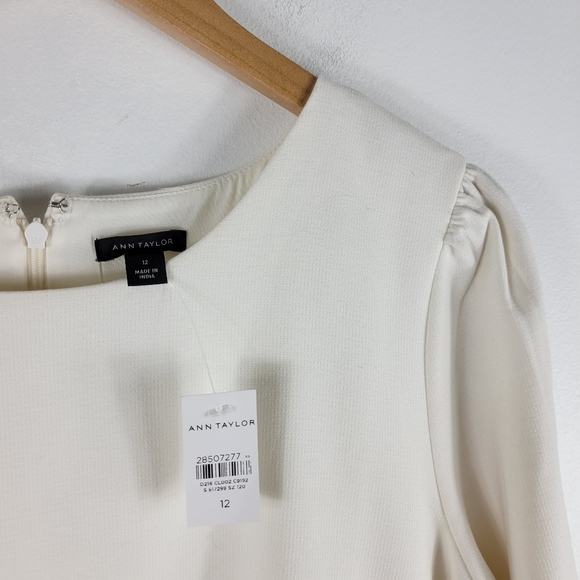 New Ann Taylor Long Sleeve Tiered Drop Waist Sheath Dress - Picture 5 of 10